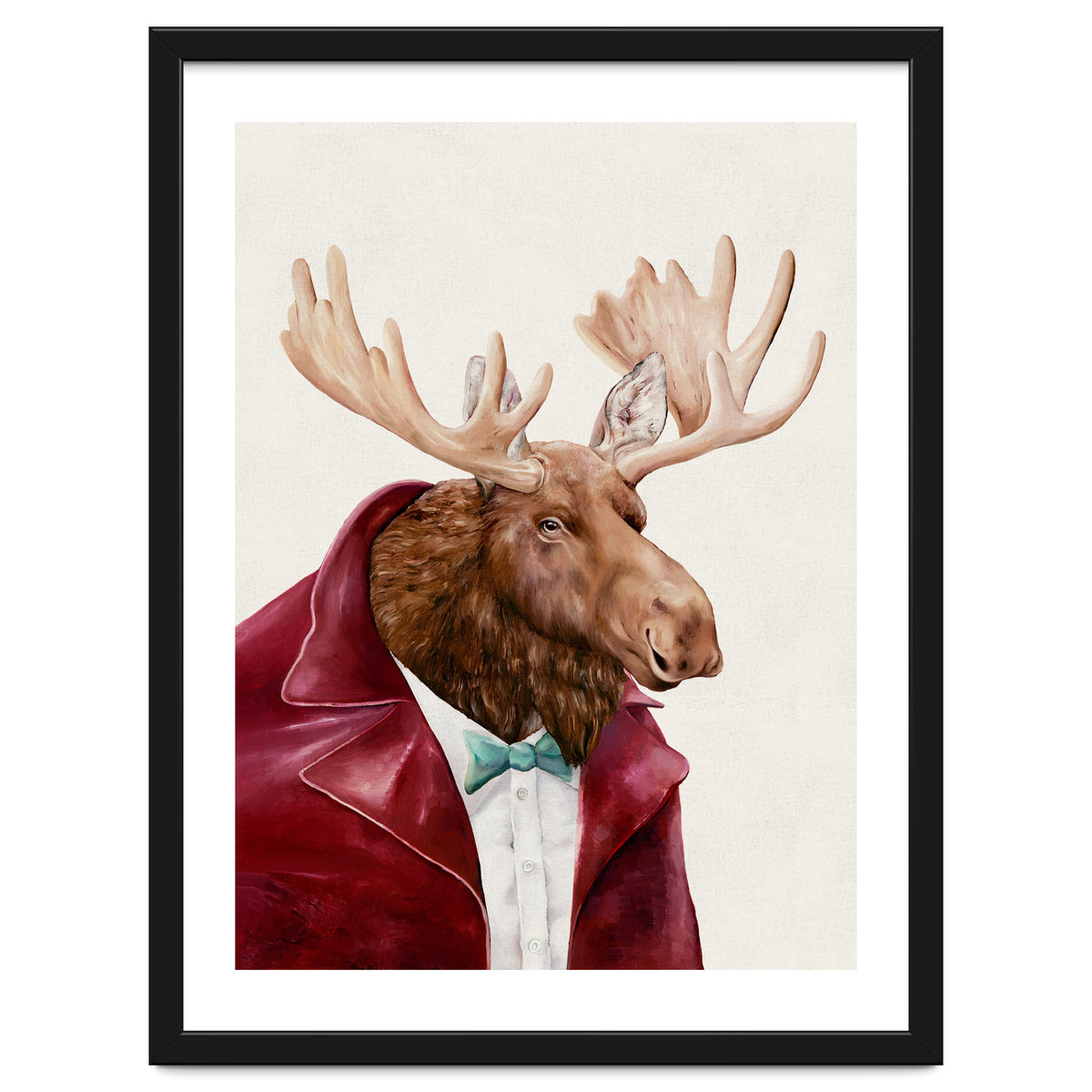 Moose In Maroon