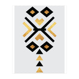 Gold And Black Abstract Tribal (Print Only) thumbnail