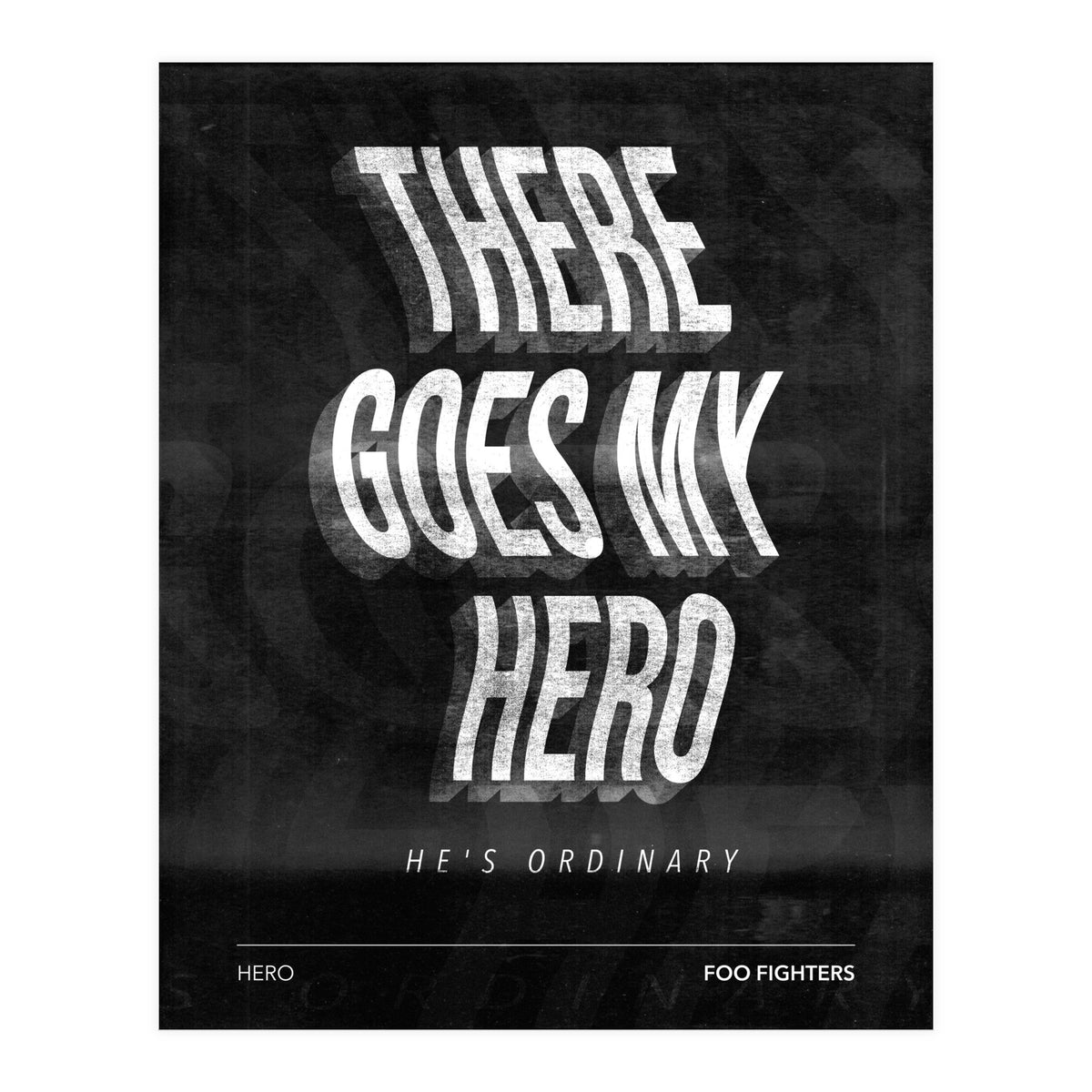 Foo Fighters - Hero (Print Only)