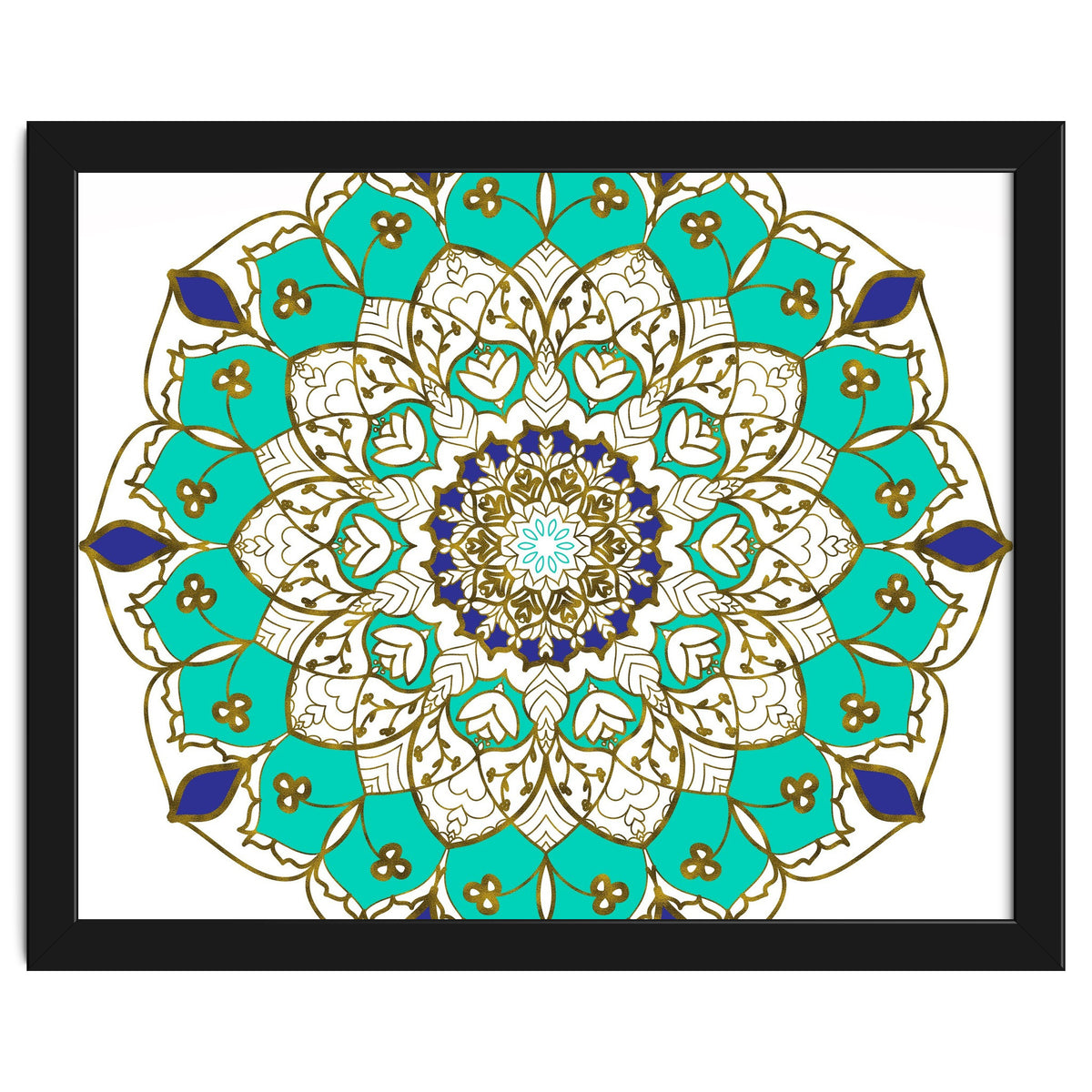 Blue and Gold Mandala