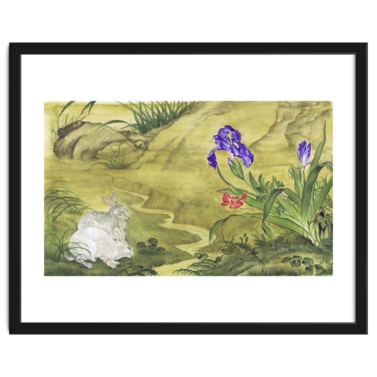 Rabbits, Iris & Poppy