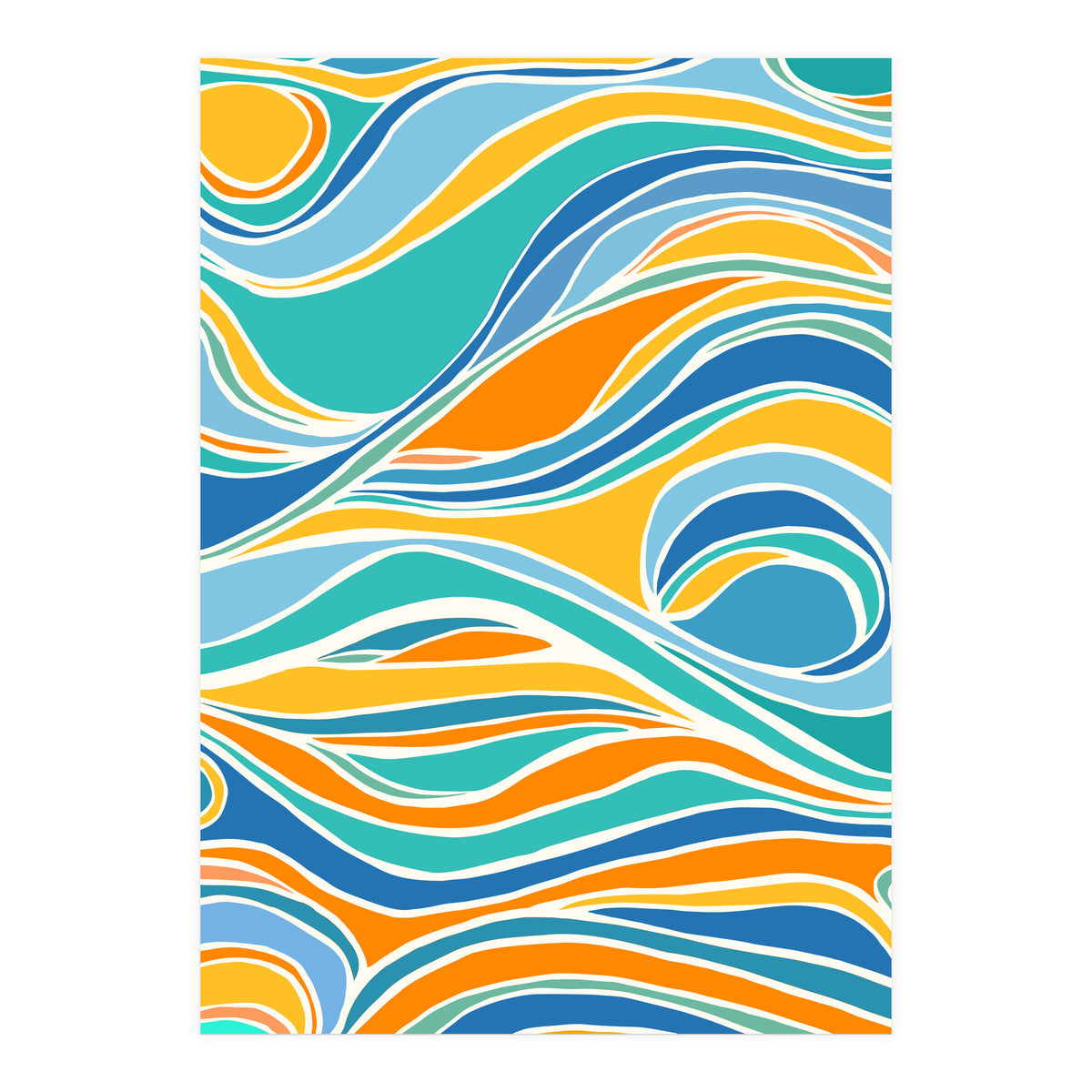 Summer Beach Abstract (Print Only)