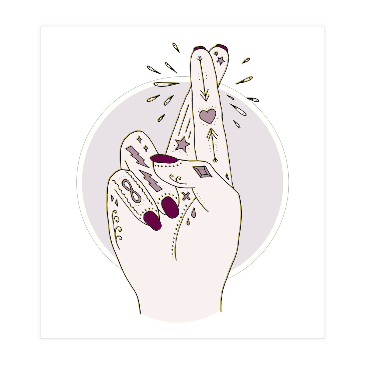 Fingers Crossed (Print Only)