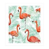 Flamingo And Mint Palm (Print Only) thumbnail