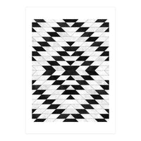 Urban Tribal Pattern No.15 - Aztec - White Concrete (Print Only)