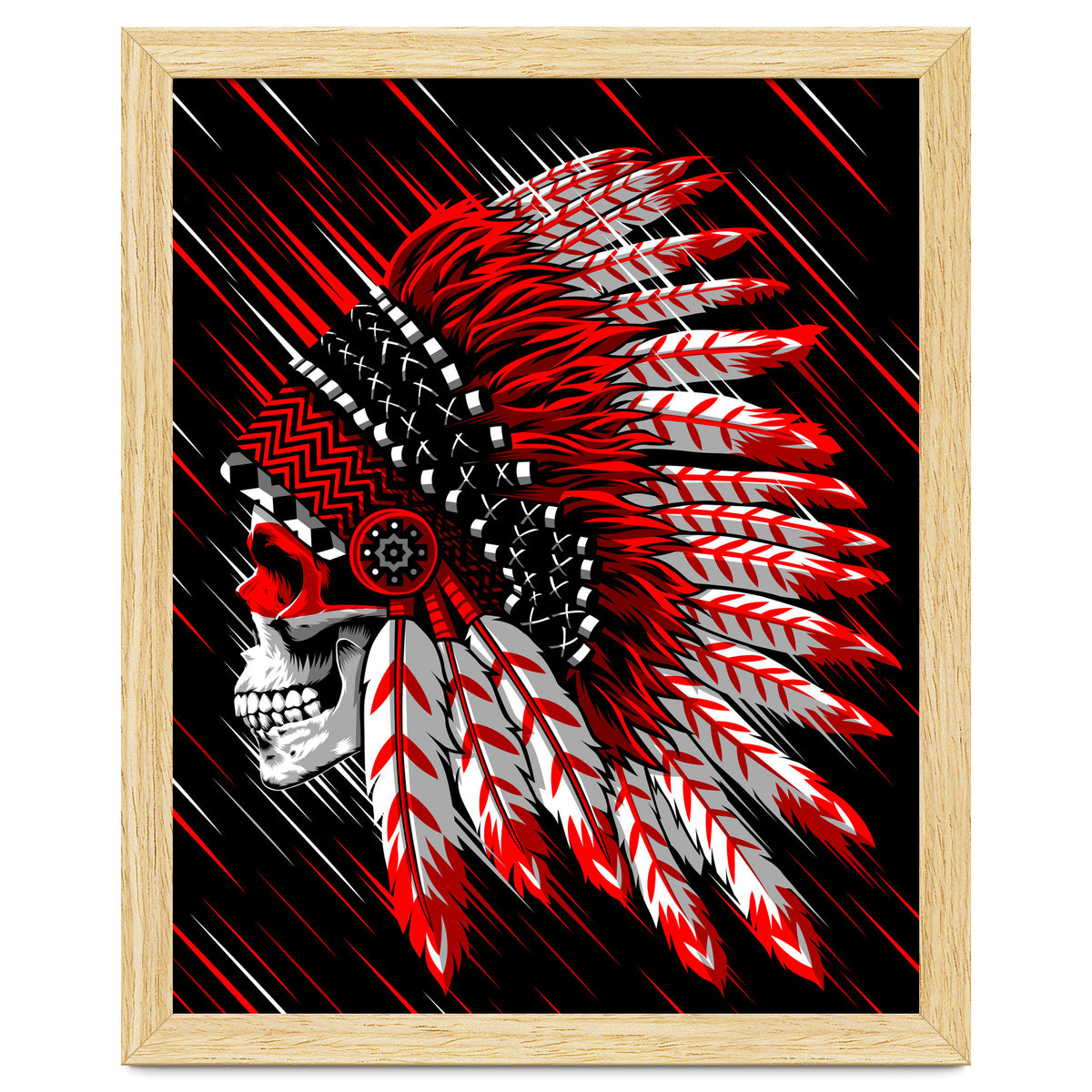 Skull indian chief