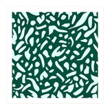 Deep Emrald | Green Terrazzo Pattern | Fun Funky Eclectic Modern Boho Painting (Print Only) thumbnail