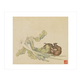 Wang Chengyu ~flowers, Vegetables, Pomegranates, Onions, Chinese Cabbage, Vegetables (Print Only) thumbnail