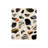 Marble Jelly Beans, Abstract Shapes Nature Eclectic Textures, Precious Stones Agate Dark Mystery (Print Only) thumbnail
