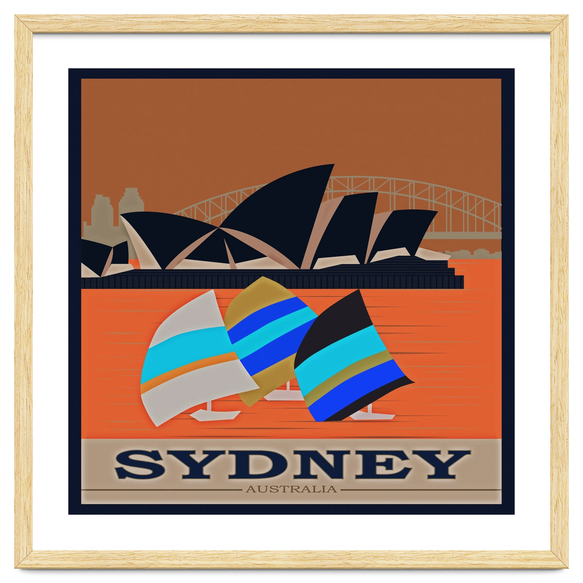 Sydney Australia Travel Poster