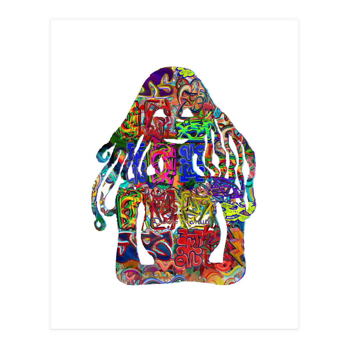 Mujer Digital 4 13  (Print Only)