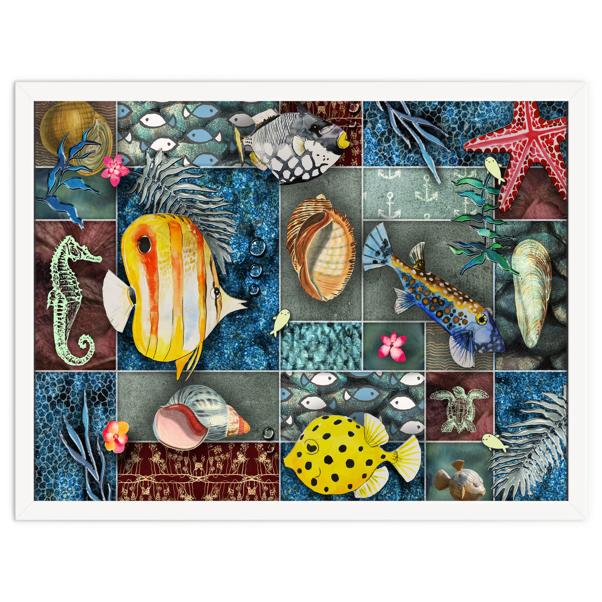 Sea Life Collage
