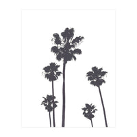 Palms & Sunset-Minimal B&W 2 (Print Only)