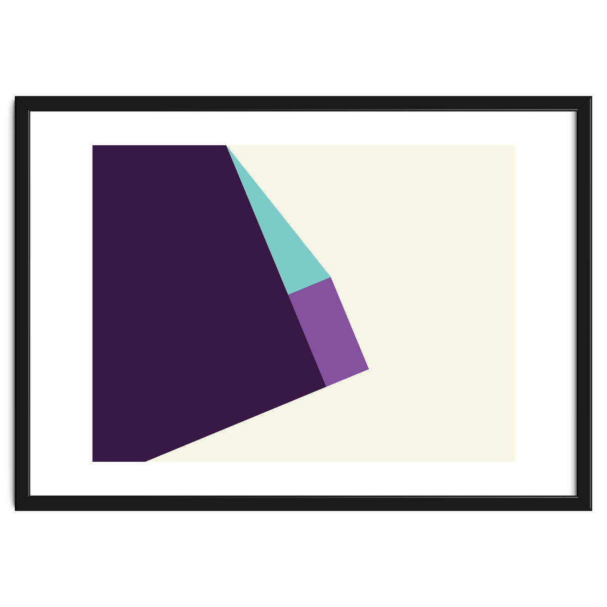 Geometric Shapes No. 42 -  lilac, blue & purple