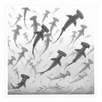 Schooling Hammerheads (Print Only)