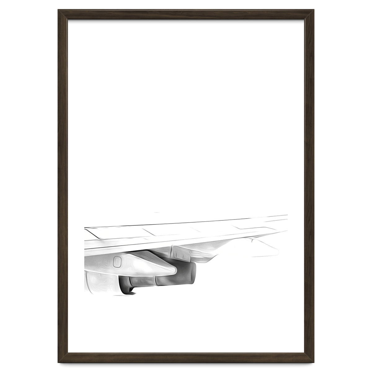 Black and White Airplane