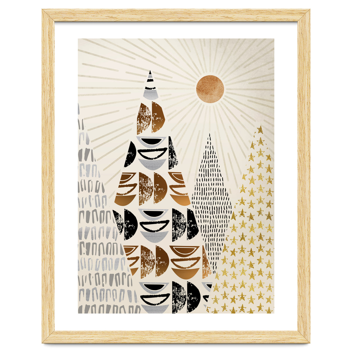 Whimsical Mountain Landscape