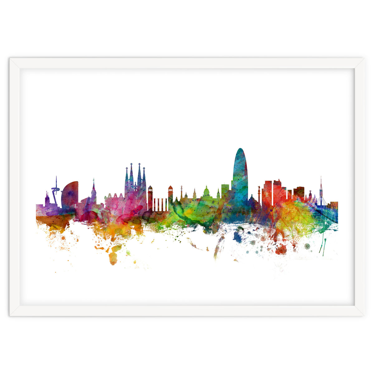 Barcelona Spain Skyline
