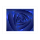 Blue Color Rose Spiral Pattern (Print Only) thumbnail