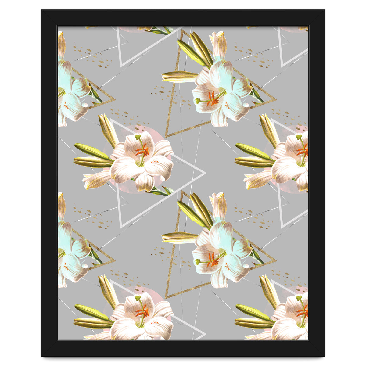 Botanical blooming with geometric 02