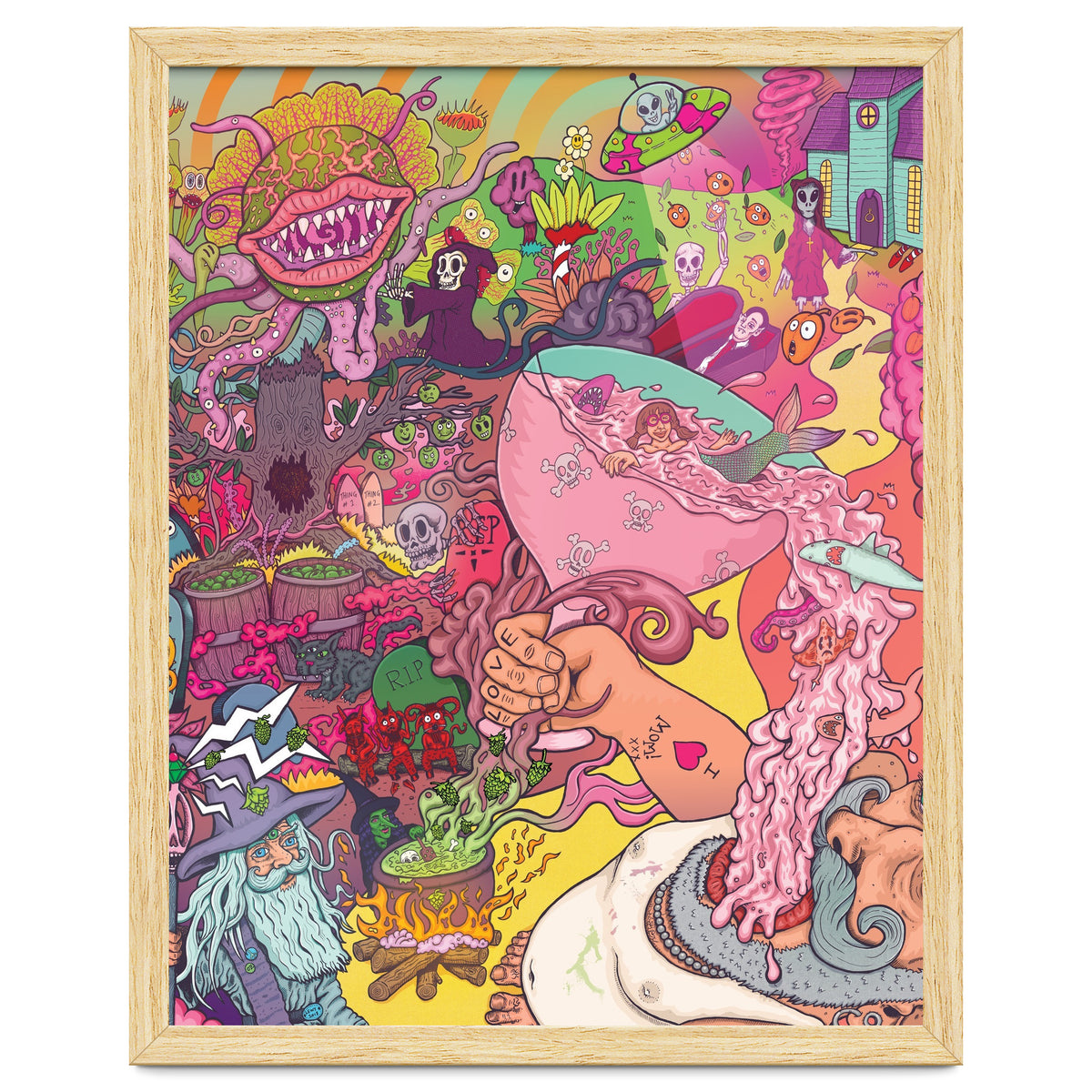 Abbeydale Brewery Collab Series Full Illustration - Yeastie Boys UK, Northern Monk, Origins Fyne Ales, Haand, Brew York and Black Jack Brewery.