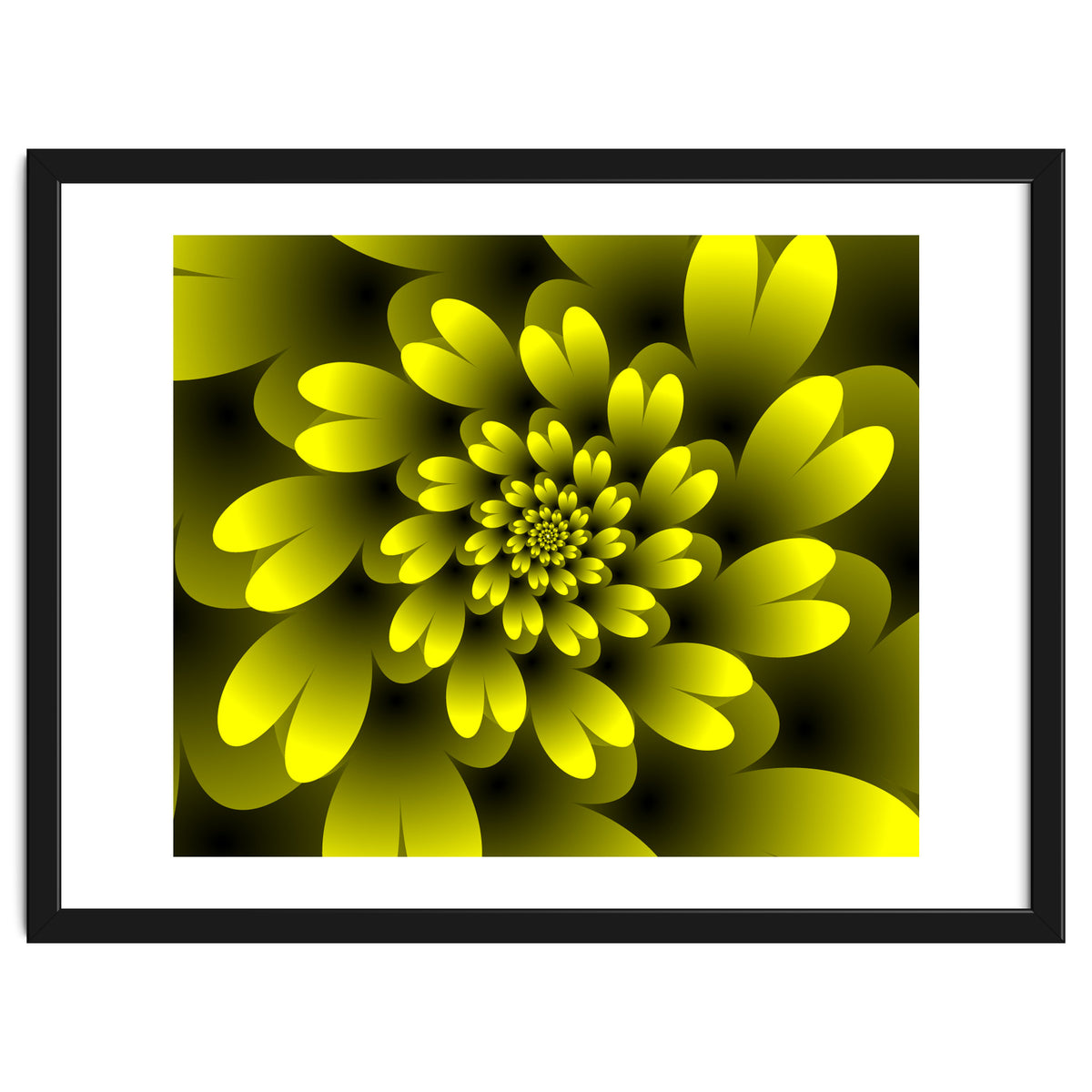 Yellow Floral Satin Wallpaper