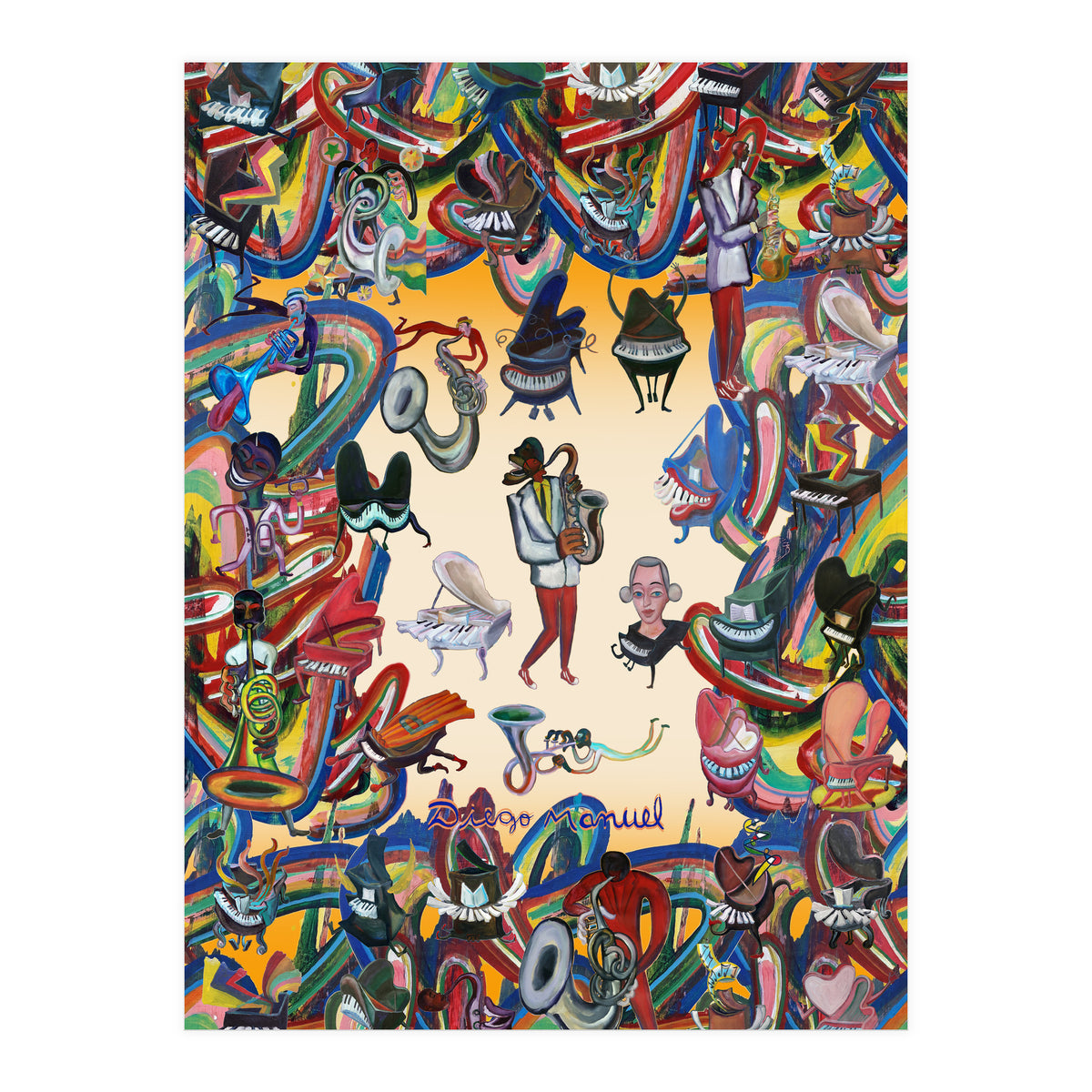 Pianos And Graffitis (Print Only)