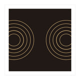 Golden circles | abstract minimal (Print Only) thumbnail