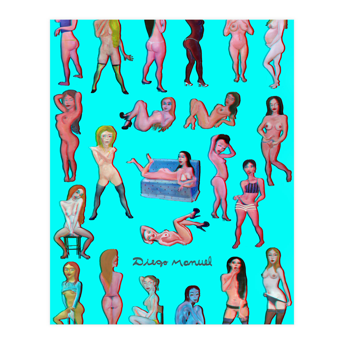 Chicas 3d (Print Only)