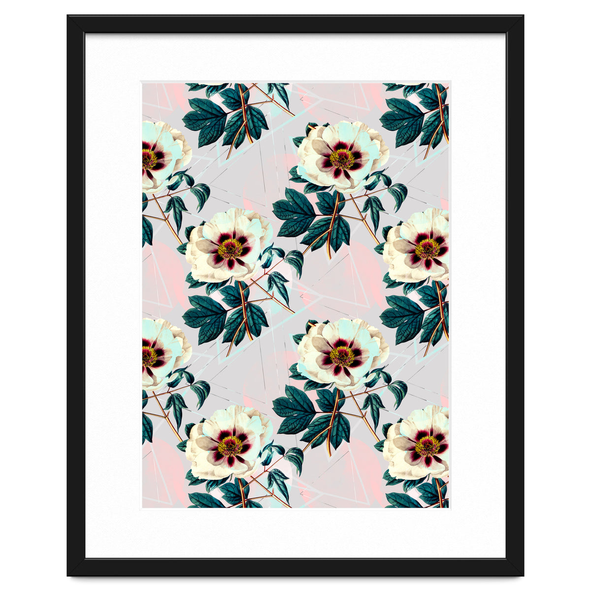 Flowery blooming with geometric