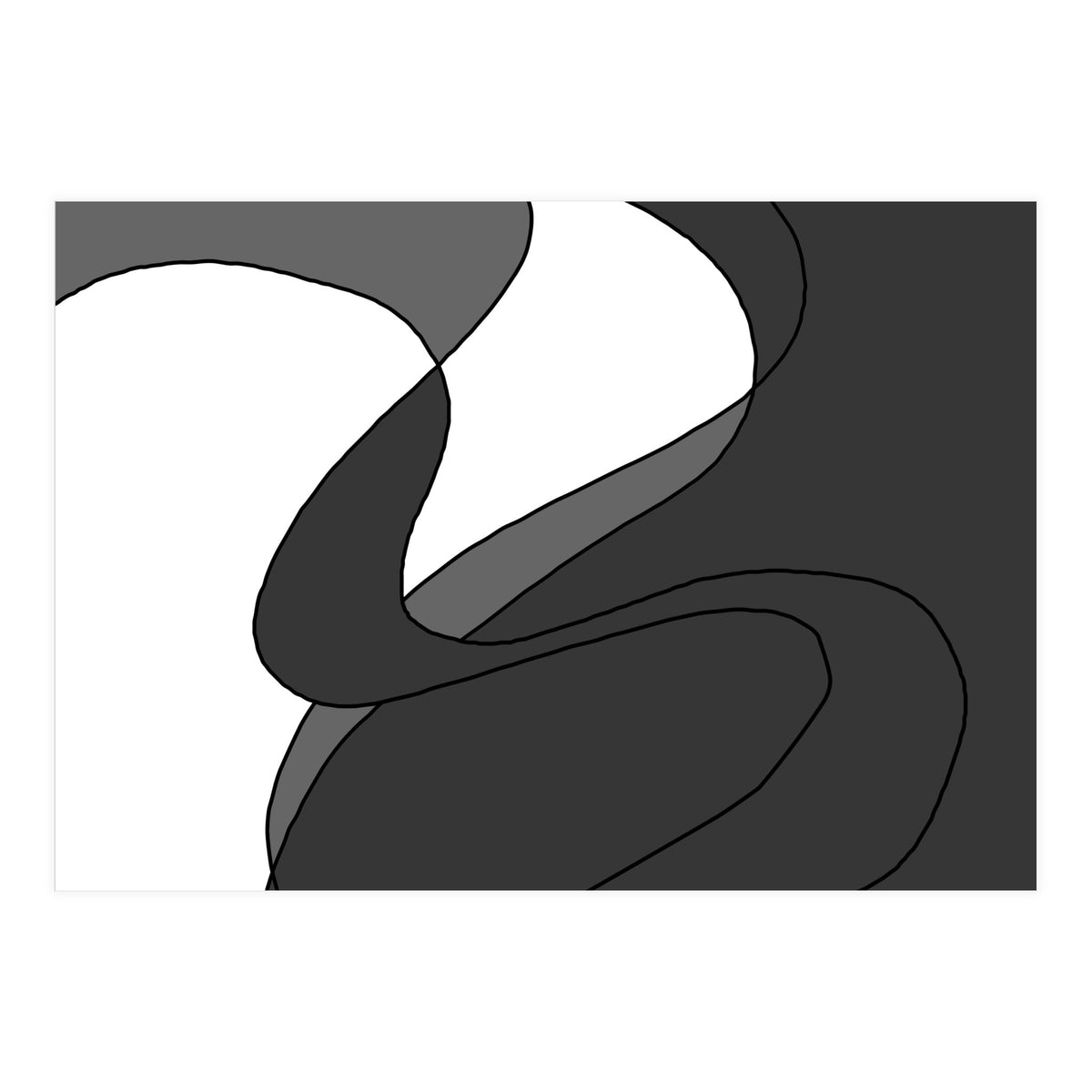 Grey Waves 4 (Print Only)