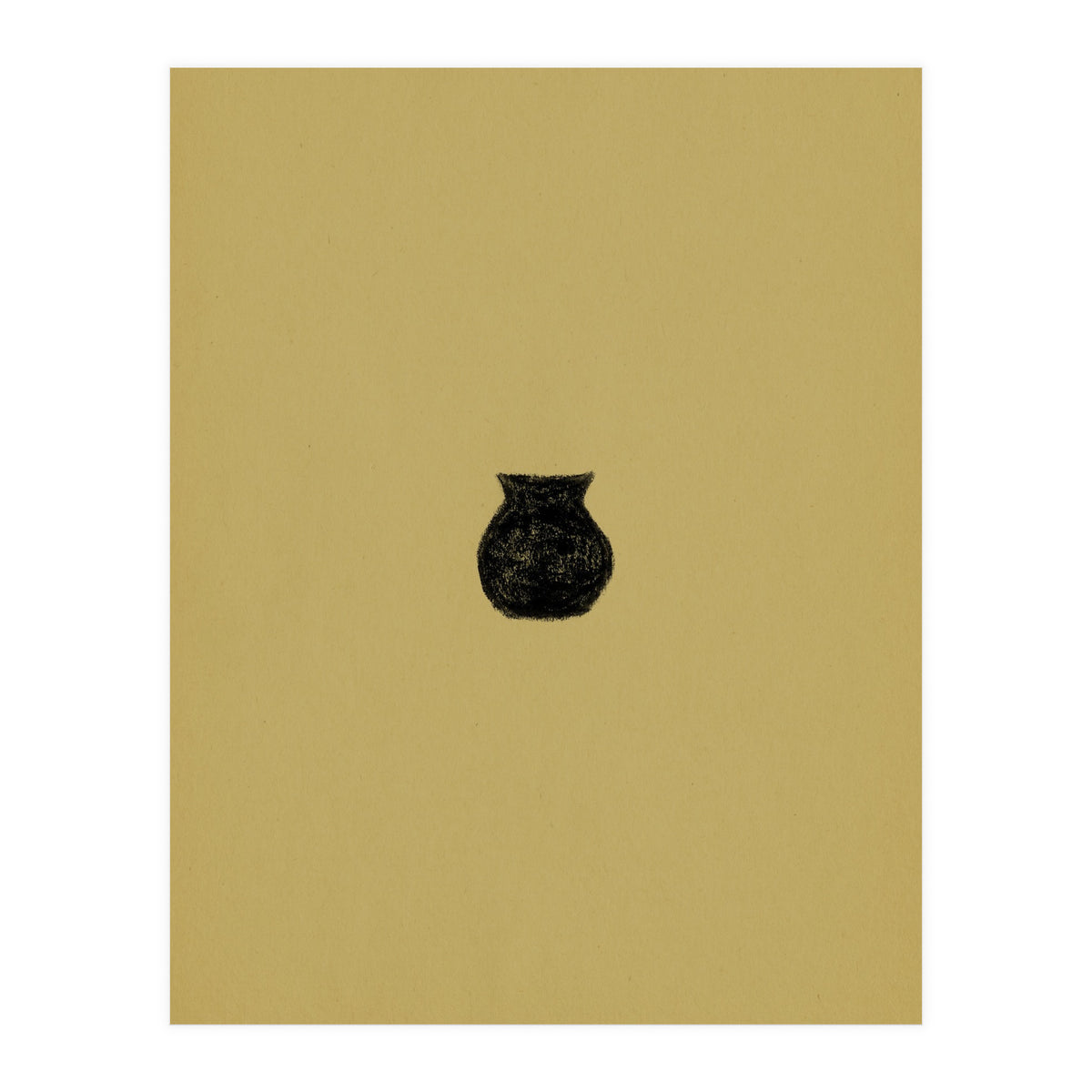 Olive green and black crock (Print Only)