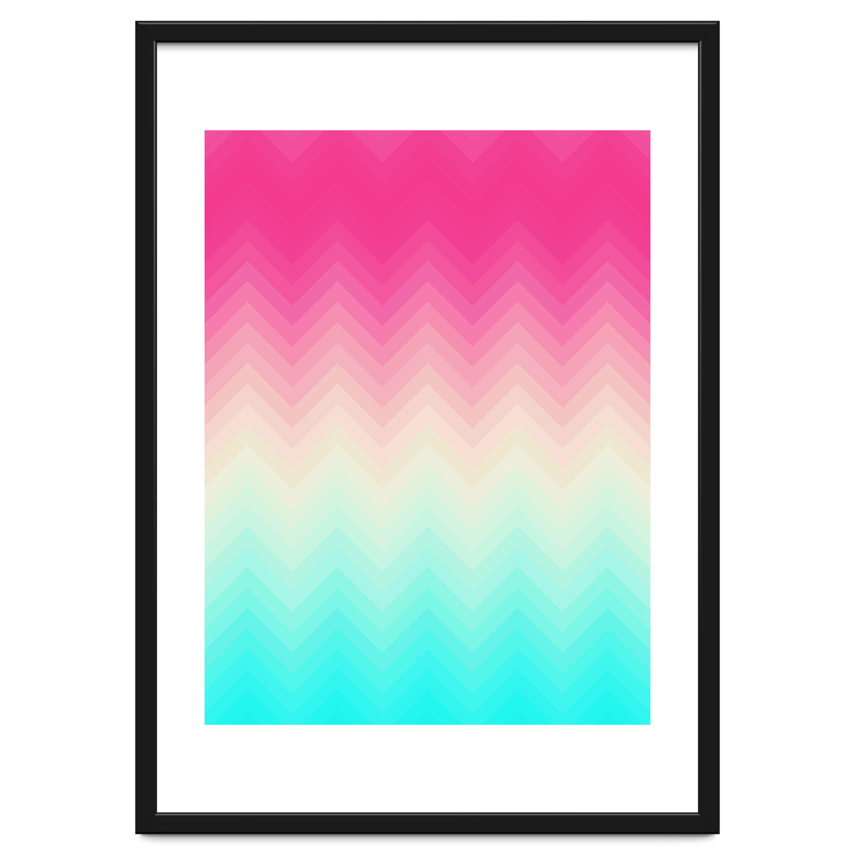 Chevron pink and blue
