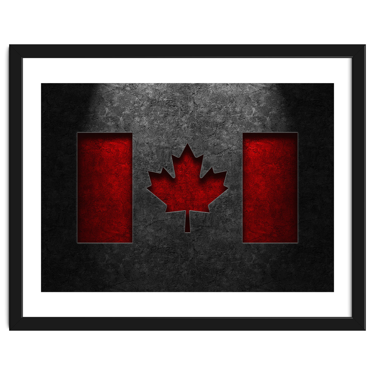 Canadian Flag Stone Texture