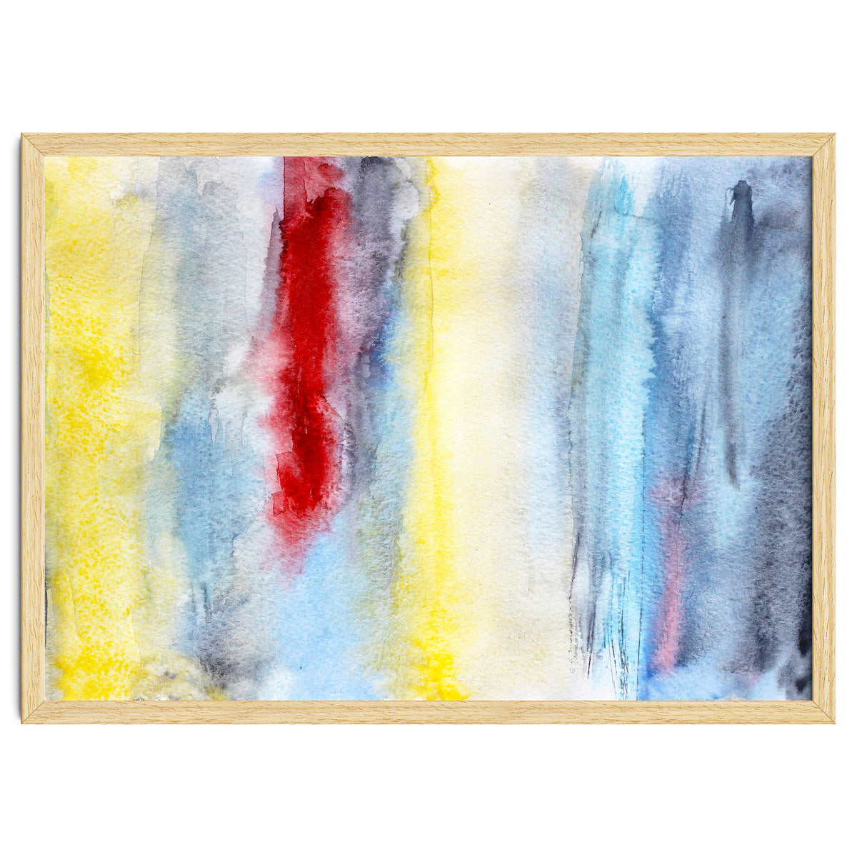 Touch of red || abstract watercolor