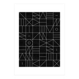My Favorite Geometric Patterns No.9 - Black (Print Only) thumbnail