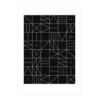 My Favorite Geometric Patterns No.9 - Black (Print Only)