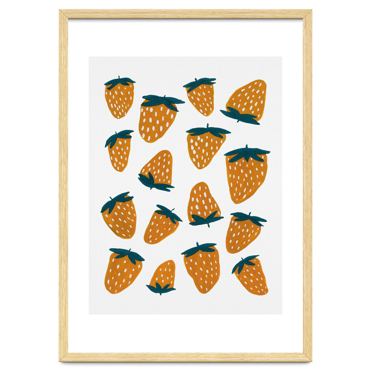 Summer strawberries red