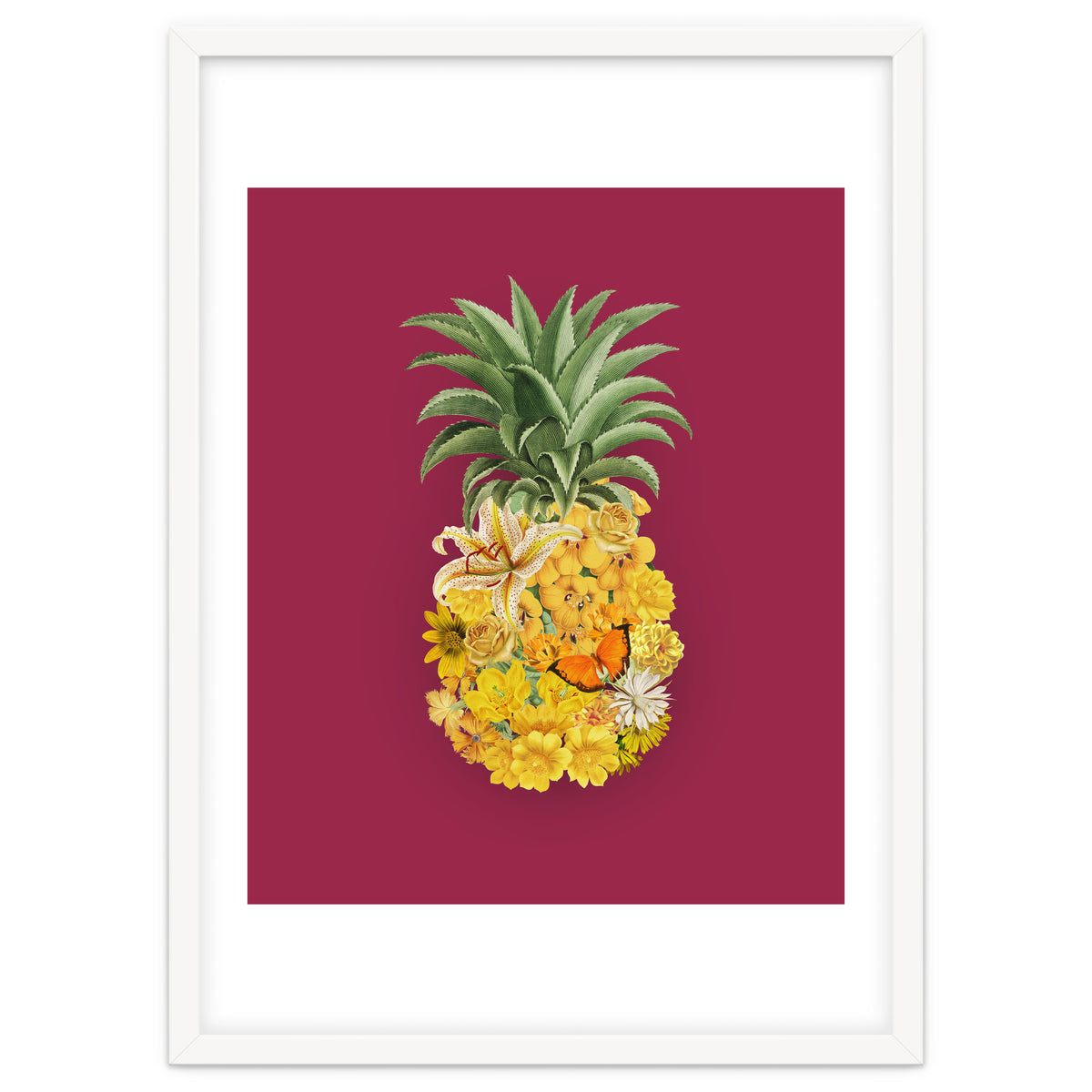 Pineapple Floral Pink