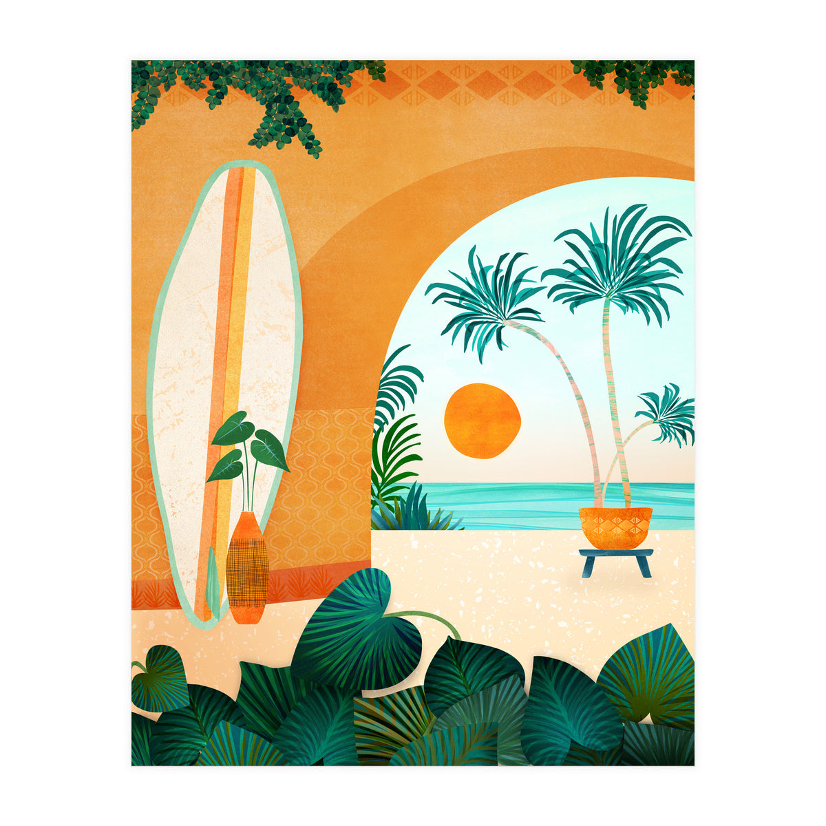 Seaside Surf Retreat (Print Only)