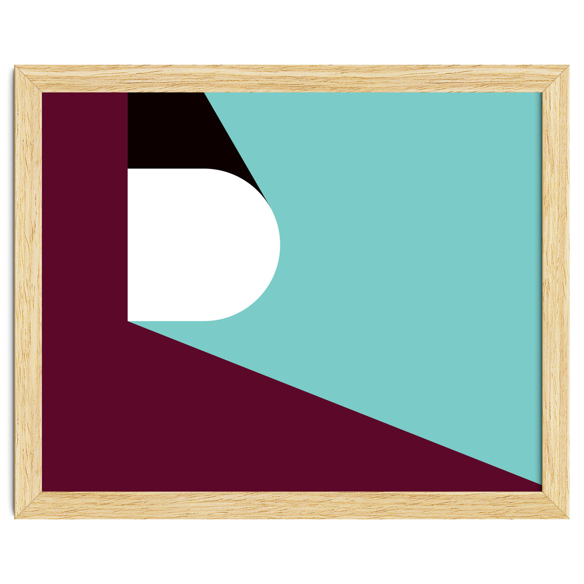 Geometric Shapes No. 82 - purple & teal