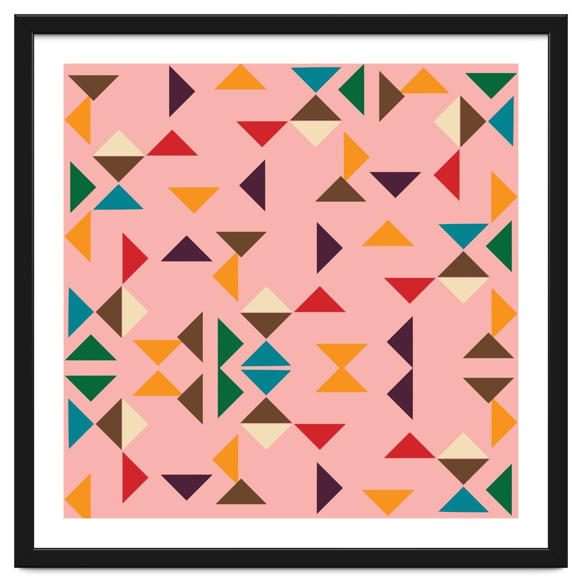 Kilim Pink Triangle Pattern