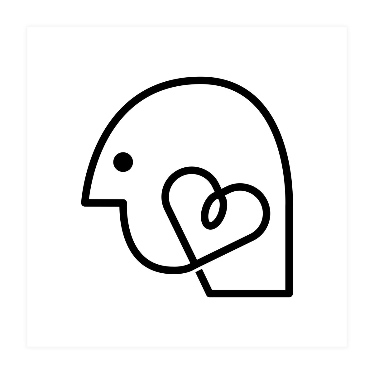 Head Heart_White (Print Only)