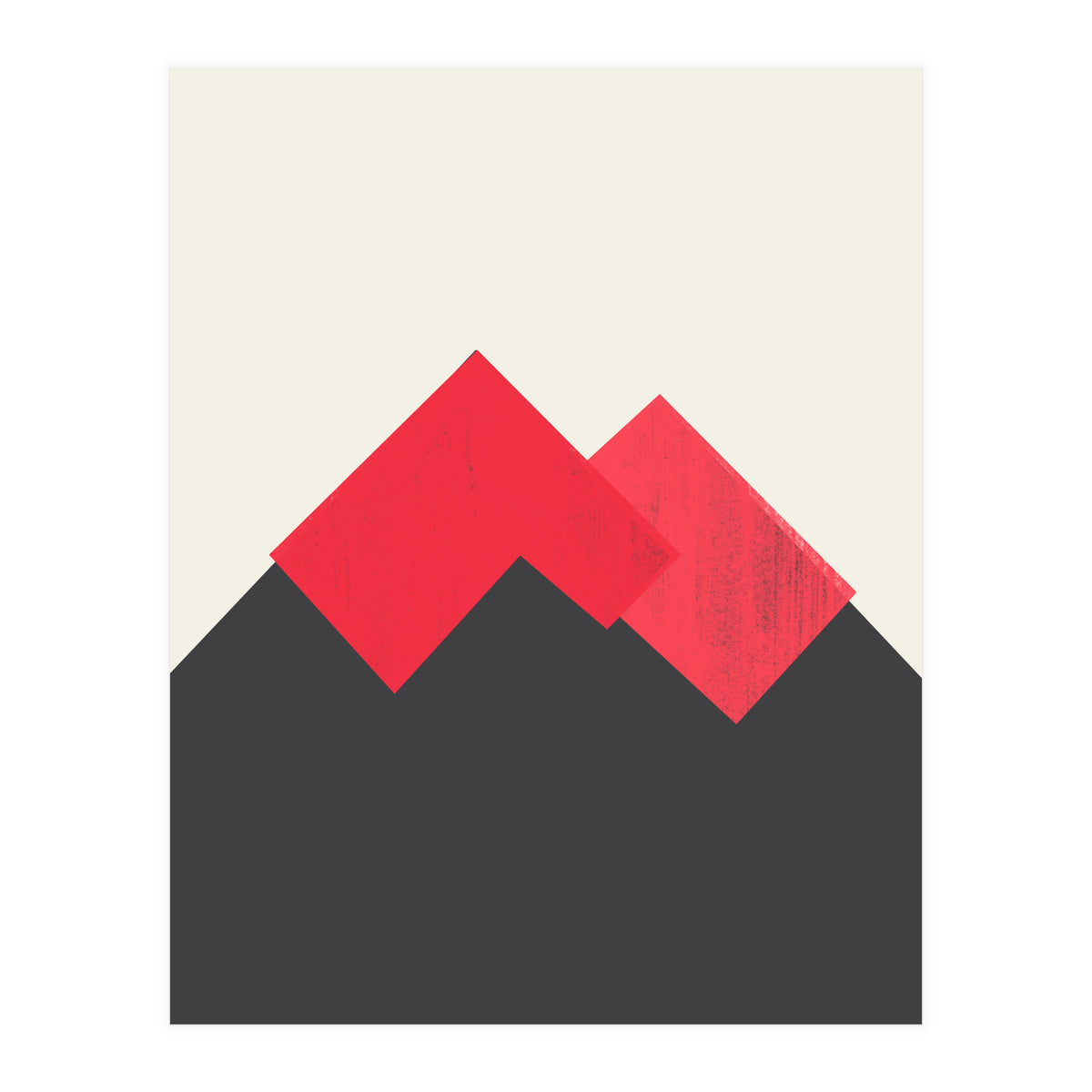 Pastel Mountains II Volcano (Print Only)