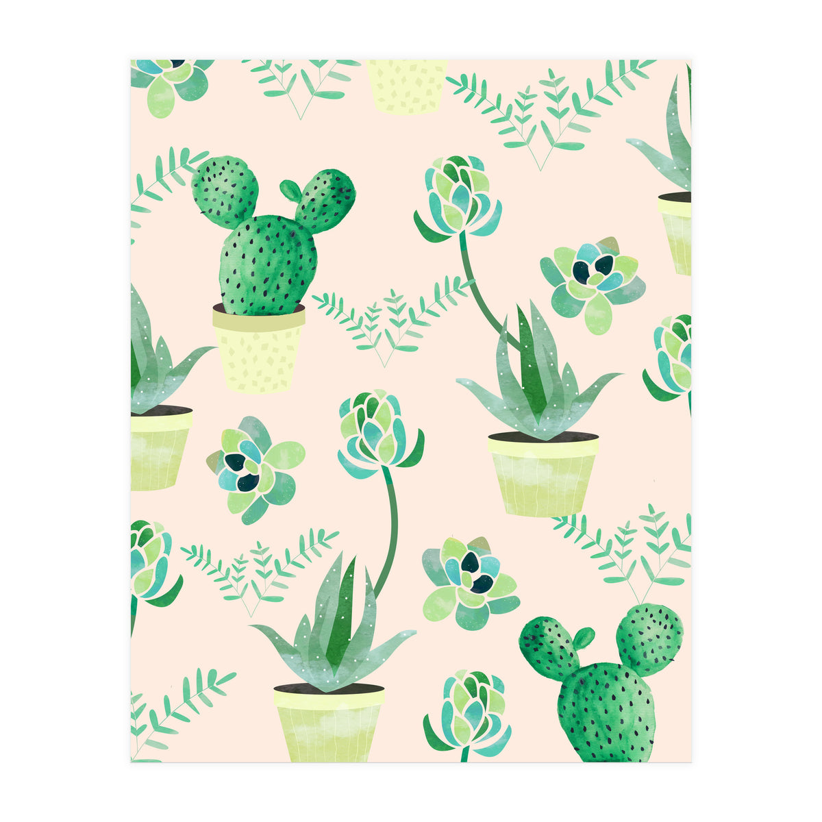 Cactus Pattern (Print Only)