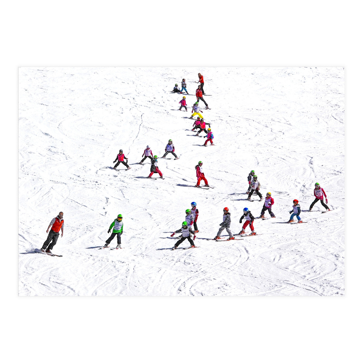 Ski school (Colour) (Print Only)