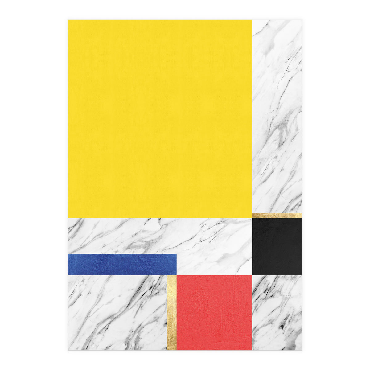 Geometric and golden X (Print Only)