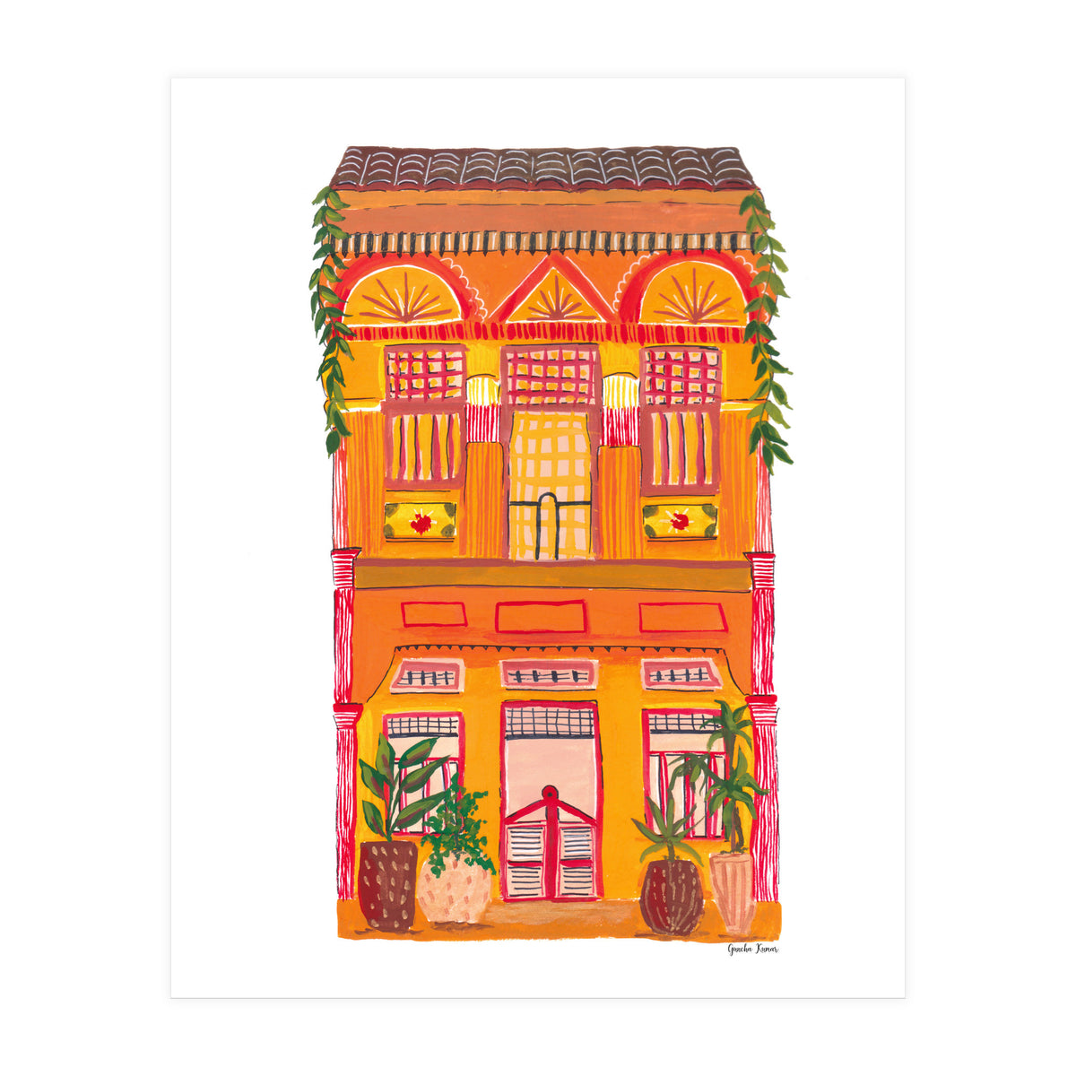 Orange House A4 (Print Only)