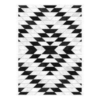 Urban Tribal Pattern No.15 - Aztec - White Concrete (Print Only)