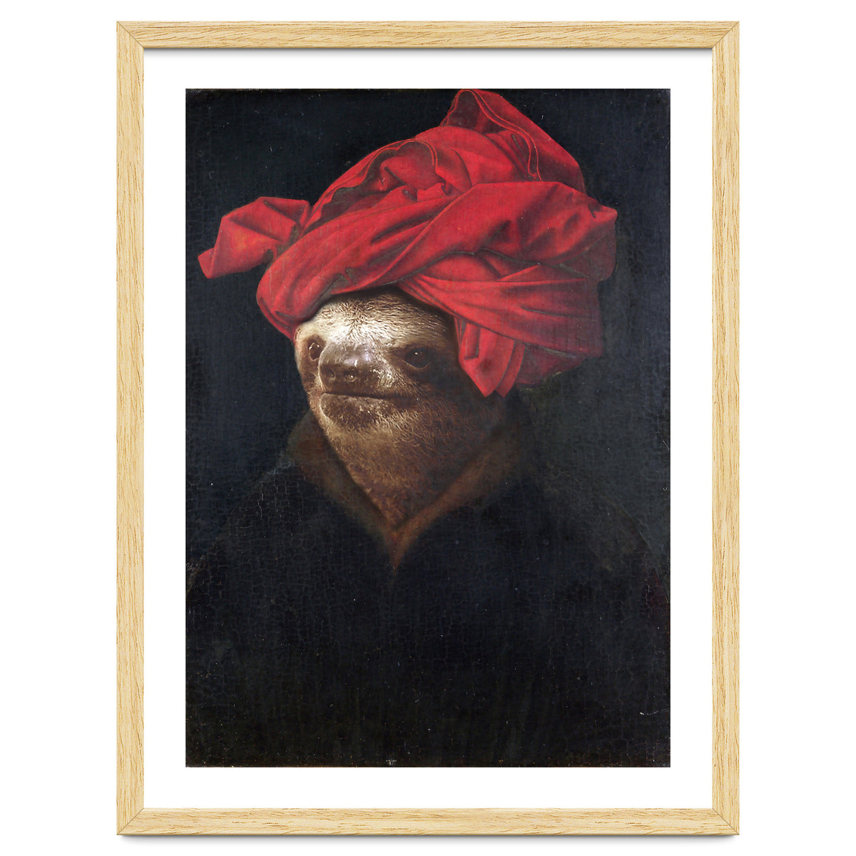 Sloth With Red Turban